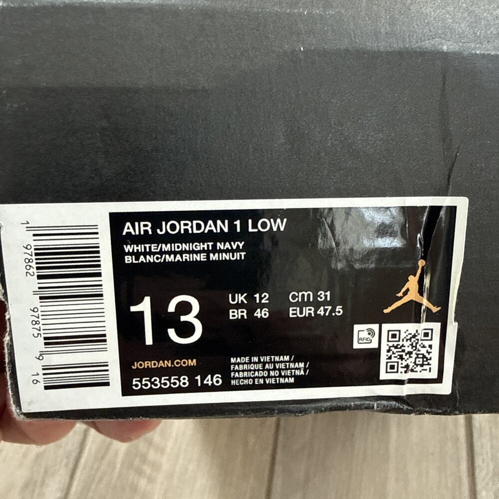 Size 13 Air Jordan 1 Low Aquatone Teal 553558-174 og box - Picture 9 of 10